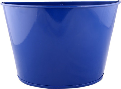 

Green Gardenia Garden Plant Container(Metal, External Height - 17 cm), Blue