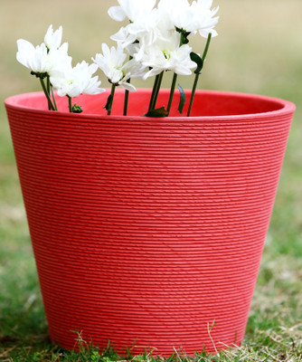 

AGRILABH HOME & KITCHEN GARDEN Plant Container(Plastic, External Height - 23 cm), Red