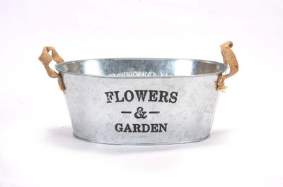 

Scrafts Flower & Garden Plant Container(Metal, External Height - 11 cm), Silver