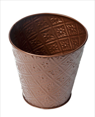 

Color Palatte Plant Container(Metal, External Height - 15 cm cm), Brown