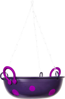 

Poppadum Art Kadhai Plant Container(Metal, External Height - 47 cm), Pink;purple