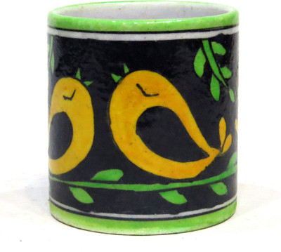 

Aurea Plant Container(Ceramic, External Height - 9 cm), Black