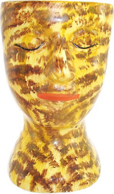 

RoyaL Indian Craft Plant Container(Ceramic, External Height - 24 cm), Multicolor