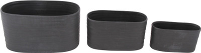 

JB Collection Plant Container(Ceramic), Black