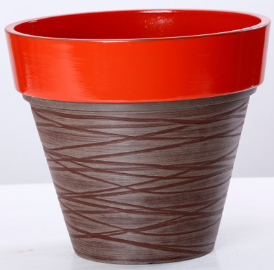 

AGRILABH HOME & KITCHEN GARDEN Plant Container(Plastic, External Height - 26 cm), Brown