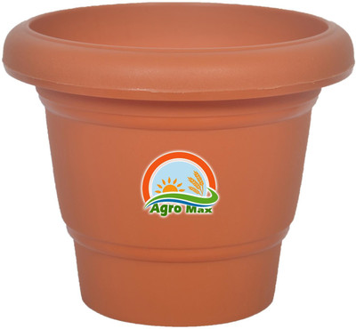 

Agro Max Plant Container(Plastic, External Height - 12.6 cm), Brown