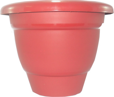 

Naina Plant Container(Plastic, External Height - Planter 1 - 23 cm, Planter 2 - 23 cm), Orange