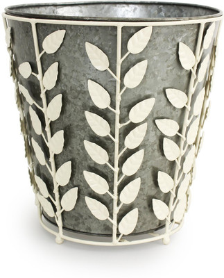 

Store Indya Garden Plant Container(Metal, External Height - 26.67 cm), Multicolor