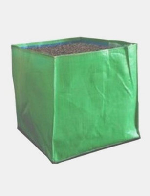 

Gro Smart Plant Container(Polythene, External Height - 12 cm, 12 cm, 12 cm), Green;orange