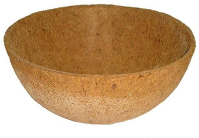 Forgreen Coir Basket Plant Container(Wood, External Height - 12.5 cm), Brown