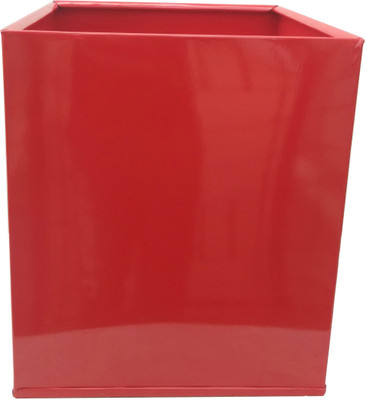 

Green Gardenia Garden Plant Container(Metal, External Height - 14 cm), Red