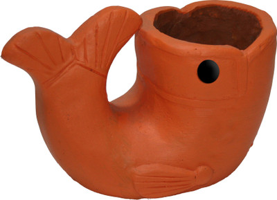 

Ecoraasta Plant Container(Terracotta, External Height - Planter 1 - 10 cm), Black;orange