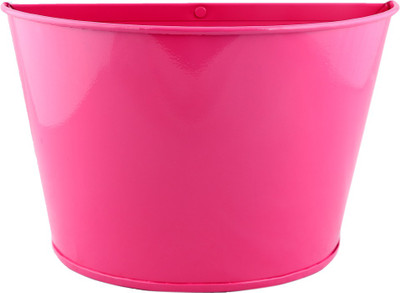 

Green Gardenia Garden Plant Container(Metal, External Height - 17 cm), Pink