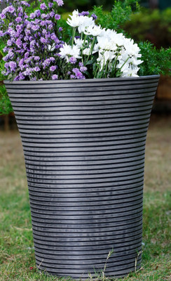 

AGRILABH HOME & KITCHEN GARDEN Plant Container(Plastic, External Height - 48 cm), Grey