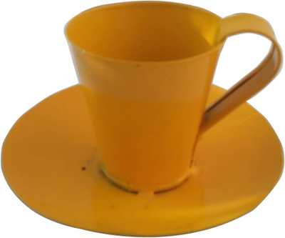 

Green Gardenia Garden Plant Container(Metal, External Height - 8 cm), Yellow