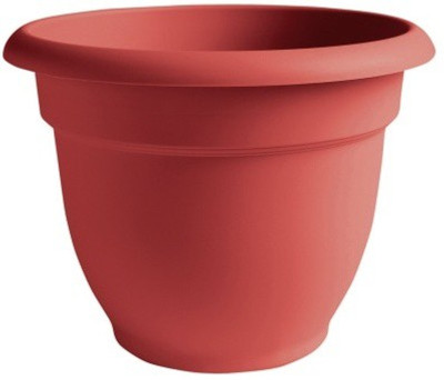 

GZ Green Set of 5 - 10 inch planter pot with trays ( brown color ) Plant Container(Plastic, External Height - 12 cm)
