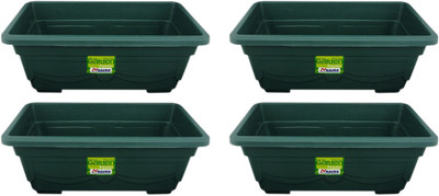 

Nanson UBL Plant Container(Plastic, External Height - 14 cm), Green