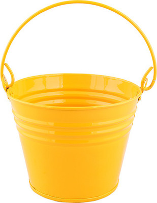 

Green Gardenia Garden Plant Container(Metal, External Height - 12 cm), Yellow