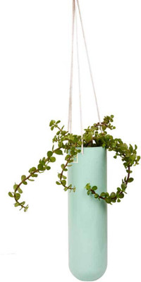 

Poppadum Art Lab Planter Plant Container(Metal, External Height - 30.48 cm), Blue