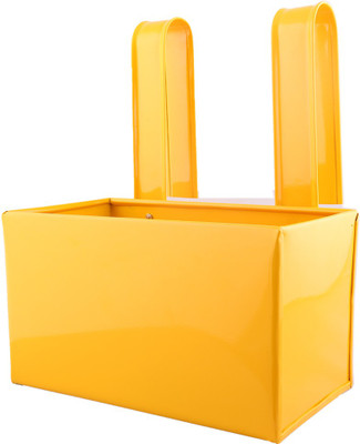 

Green Gardenia Garden Plant Container(Metal, External Height - 15 cm), Yellow