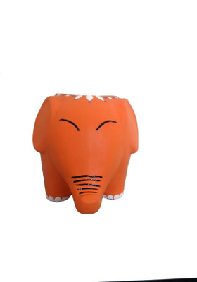 

Ecoraasta Plant Container(Terracotta, External Height - Planter 1 - 12 cm cm), Orange