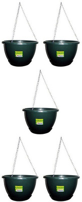 

Nanson UBL Plant Container(Plastic, External Height - 18 cm), Green