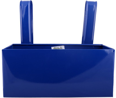 

Green Gardenia Garden Plant Container(Metal, External Height - 15 cm), Blue