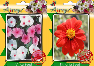 

Airex Vinca and Tithonia Seed(20 per packet)