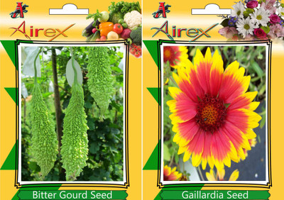 Airex Bitter Gourd and Gaillardia Seed(15 per packet)