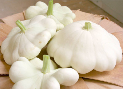 National Gardens White Bush Scallop squash Seeds by National Gardens Seed(5 per packet) available at flipkart for Rs.119