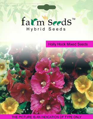 

FARM SEEDS Holly Hock Mixed Seed(100 per packet)