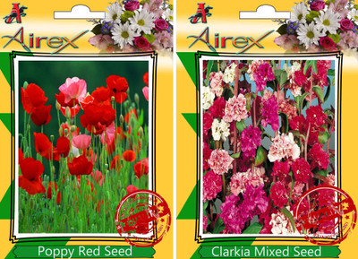 

Airex Poppy red, Clarkia Mixed Seed(30 per packet)
