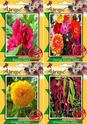 Airex Balsam,Zinnia Mixed,Sungold and Amaranthus Seed(15 per packet)