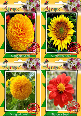 

Airex Marigold,Sunflower,Sungold and Tithonia Flower Seed(25 per packet)