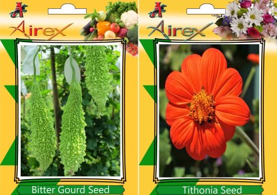 Airex Bitter Gourd and Tithonia Seed(25 per packet)