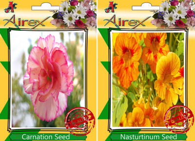 

Airex Carnation, Nasturtium Mixed Seed(25 per packet)