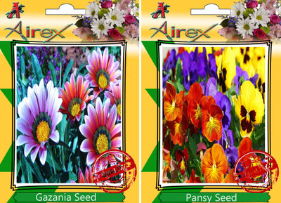

Airex Gazania, Pansy Seed(25 per packet)