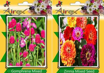 

Airex Gomphrena Mixed and Zinnia Mixed Seed(20 per packet)