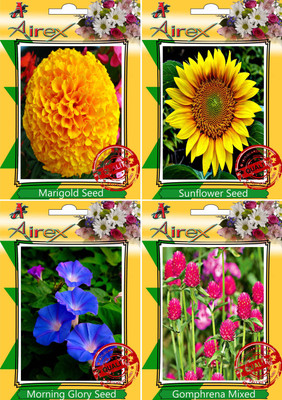 

Airex Marigold, Sunflower, Morning Glory, Gomphrena Mixed Seed(25 per packet)