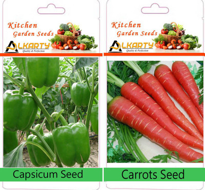 

Alkarty capsicum (shimla mirch), carrot seeds Seed(20 per packet)