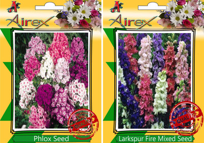 

Airex Phlox, Larkspur Fire Mixed Seed(25 per packet)