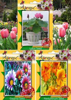 

Airex Lotus, Gazania, Nasturtium Mixed Seed(15 per packet)