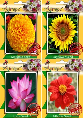 Airex Marigold,Sunflower,Lotus and Tithonia Seed(20 per packet)