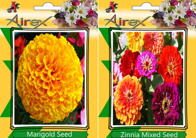 

Airex Marigold, Zinnia Mixed Seed(25 per packet)