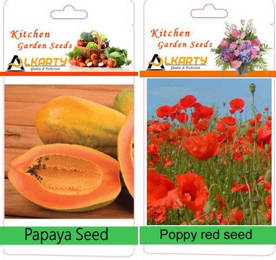 

Alkarty Papaya seeds, poppy red Seed(20 per packet)