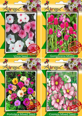 

Airex Vinca,Gomphrena Mixed,Portulaca Mixed and Cosmos Mixed Seed(20 per packet)