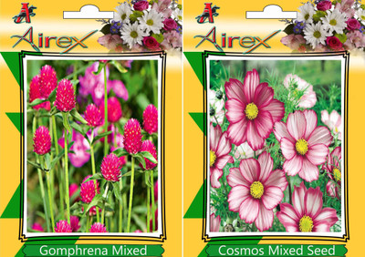 

Airex Gomphrena Mixed and Cosmos Mixed Seed(15 per packet)