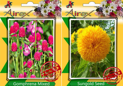 

Airex Gomphrena Mixed and Sungold Seed(15 per packet)