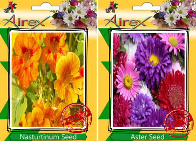 

Airex Nasturtium Mixed, Aster Seed(25 per packet)