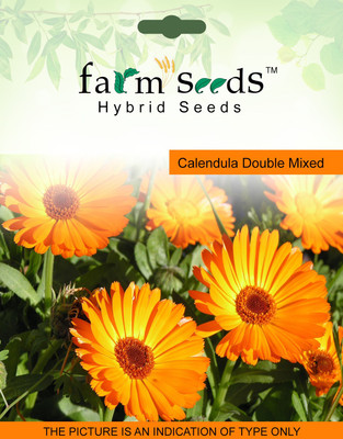 

FARM SEEDS Calendula Double Mixed Seed(100 per packet)